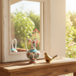 Handmade Ceramic "Aslanagzi" Ewer (20cm) Traditional Lion's Mouth Spout - Red Tulip & Turquoise Pedestal Pitcher - Image 2