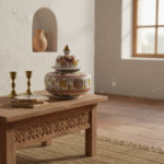 Handmade Ceramic Iznik Vase Golden Harvest Yellow and Red Floral Ginger Jar - Image 5