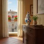 Handmade Ceramic "Kupecik" Ginger Jar (20cm) - Textured Relief Floral Pattern - Lidded Iznik Vase - Image 4