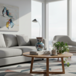 Handmade Ceramic Bud Vase (15cm) Classic Blue & White Iznik Floral Pattern with Yellow Accents - Artisan Table Decor - Image 3