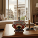 Musée du Louvre Heritage Collection: 16th Century Iznik Quartz Lidded Bowl Replica - Masterpiece Series (Limited Edition) - Image 6