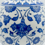 Handmade Ceramic "Gonca" Vase (25cm) - Classic Blue & White Floral Pattern - Traditional Ottoman Home Decor - Image 4
