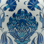 Handmade Ceramic Shah Jar (30cm) Classic Blue and Turquoise Hatayi Lotus Pattern Vase - Image 4