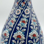 Handmade Ceramic "Cesme Bulbulu" Jar (30cm) - Tall Iznik Surahi Vase - Classic Blue & White Floral - Image 3