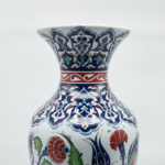 Handmade Ceramic Grand Palace Vase (50cm) Imperial Rumi Patterns and Mixed Florals Pedestal Urn Form - Image 6