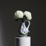 Handmade Ceramic Urn Vase (25cm) Vibrant Multi-Color Iznik Floral Garden Pattern - Traditional Turkish Decor