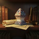 Handmade Ceramic "Newel Post Finial" (Tırabzan) Art Object (10cm) Traditional Ottoman Architectural Form - Solid Decorative Sculpture - Image 4