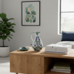 Handmade Ceramic Urn Vase (25cm) Vibrant Multi-Color Iznik Floral Garden Pattern - Traditional Turkish Decor - Image 3