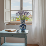 Handmade Ceramic Vase (20cm) - Classic Blue & White Tulips with Petal Collar - Traditional Iznik Decor - Image 6