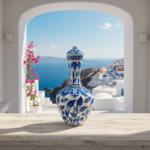 Handmade Ceramic Lidded Vase (30cm) - Blue & White Tulips & Cloud Collar - Classic Iznik Decor - Image 6