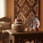 Handmade Ceramic Iznik Vase Golden Harvest Yellow and Red Floral Ginger Jar - Image 6