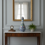 Handmade Ceramic "Nightingale" Surahi Jar (30cm) - Lidded Polychrome Floral Art - Red, Blue & Green - Image 4