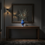 Handmade Ceramic Pitcher (25cm) - Deep Blue "Fish Scale" Pattern - Iznik Jug with Handle - Image 5