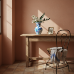 Handmade Ceramic Vase (20cm) - Blue & Turquoise Tulips - Cool Ocean Palette - Image 2