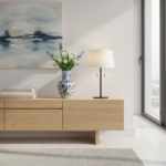 Handmade Ceramic Vase (30cm) - Red Carnation & Blue Saz Leaf Pattern - Classic Iznik Floral Vase - Image 3