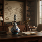 Handmade Ceramic "Galleon" Vase (45cm) - Ottoman Ships & Waves - Symbol of Journey & Abundance - Image 2