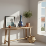 Handmade Ceramic "Cesme Bulbulu" Jar (30cm) - Tall Iznik Surahi Vase - Classic Blue & White Floral - Image 5