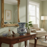 Handmade Ceramic Tri Handled King Vase (30cm) Purple and Turquoise Hatai Pattern - Image 3