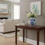 Handmade Ceramic Vase (20cm) - Classic Blue & White Floral Medallions - Traditional Iznik Decor - Image 5