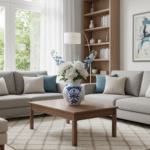 Handmade Ceramic Vase (20cm) - Classic Blue & White Floral Medallions - Traditional Iznik Decor - Image 6