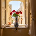 Handmade Ceramic Conical Vase (25cm) - Embossed Dotted Texture & Purple Accents - Elegant Bud Vase - Image 5