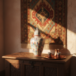 Handmade Ceramic "Vezir" Vase (30cm) - Lidded Design with Colorful Ottoman Tulips - Traditional Home Decor - Image 3