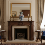 Handmade Ceramic Faceted Vase (30cm) - Classic Iznik Cypress & Tulip Pattern - Geometric Art Decor - Image 5