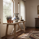 Handmade Ceramic "King" Vase (30cm) - Royal Footed Urn with Turquoise Accents - Majestic Centerpiece - Image 5