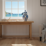 Handmade Ceramic "Kupecik" Ginger Jar (20cm) - Blue Iznik Tulips on Stippled Dotwork - Lidded Vase - Image 4