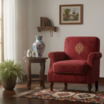 Handmade Ceramic Faceted Vase (30cm) - Classic Iznik Cypress & Tulip Pattern - Geometric Art Decor - Image 4