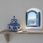 Handmade Ceramic Iznik Vase (Baba Nakkas Style) Blue and White Rumi Pattern Ginger Jar - Image 4