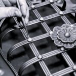 Hand-Forged Wrought Iron Heart Wall Decor (Ruffled Edge with Leaf Finials) Antique Copper Finish - Image 6