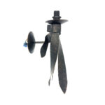 Hand-Forged Wrought Iron Wall Sconce Body (Antique Copper Patina) Classic Scroll Fixture - Image 2
