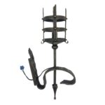 Hand-Forged Wrought Iron Wall Sconce Body (Gold Patina Twist Stem) Classical Architectural Fixture - Image 3