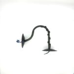 Hand-Forged Wrought Iron Wall Sconce Body (Botanical Vine & Leaf Motif) Artistic Fixture - Image 5