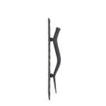 Hand-Forged Wrought Iron Door Pull (Gold Patina) Raw Edge Rustic Entry Hardware - Image 4