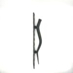 Hand-Forged Wrought Iron Door Pull (Gold Patina) Raw Edge Rustic Entry Hardware - Image 5