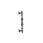 Hand-Forged Wrought Iron Door Pull (Gold Patina) Ornate Classical Entry Hardware - Image 4