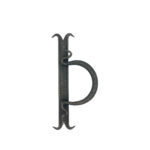 Hand-Forged Wrought Iron Door Pull (Gold Patina) Medieval D-Handle Statement Hardware