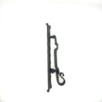 Hand-Forged Wrought Iron Drop Pull & Door Knocker (Gold Patina) Medieval Swing Hardware - Image 4