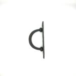 Hand-Forged Wrought Iron Door Pull Handle (Gold Patina) Deep Curved Barn Hardware - Image 5