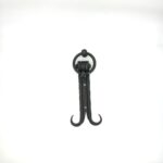 Hand-Forged Wrought Iron Ring Door Knocker (Gold Patina) Classic Entrance Hardware - Image 5