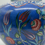Handmade Ceramic Large Iznik Vase (Monumental Size) Cobalt Blue Background Floral - Image 4
