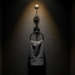 Hand-Forged Wrought Iron Towel Ring (Botanical Leaf Motif) Statement Bathroom Hardware - Image 2