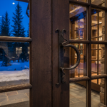 Hand-Forged Wrought Iron Door Pull (Gold Patina) Medieval D-Handle Statement Hardware - Image 2