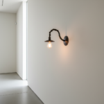 Hand-Forged Wrought Iron Wall Sconce Body (Botanical Vine & Leaf Motif) Artistic Fixture - Image 2