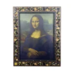 Da Vinci's Reflections: Mona Lisa Textured Print Handmade Illuminated Stones 123cm Type C Rechargeable LED Wall Art - Image 6